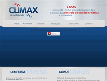 Tablet Screenshot of climaxar.com.br
